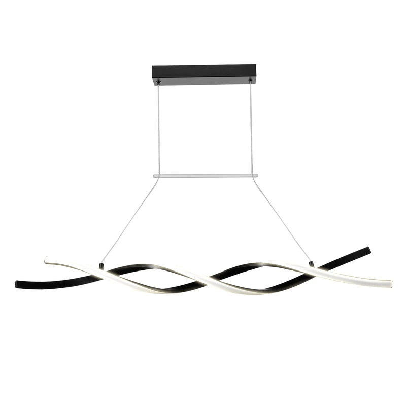Moderna lustra, 24 W LED piekaramais gaismeklis ar tālvadības pulti, regulējams spilgtums un krāsu temperatūra 3000 K–6000 K, silikona plafons, piemērota virtuvei un ēdamistabai