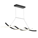 Moderna lustra, 24 W LED piekaramais gaismeklis ar tālvadības pulti, regulējams spilgtums un krāsu temperatūra 3000 K–6000 K, silikona plafons, piemērota virtuvei un ēdamistabai