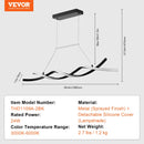 Moderna lustra, 24 W LED piekaramais gaismeklis ar tālvadības pulti, regulējams spilgtums un krāsu temperatūra 3000 K–6000 K, silikona plafons, piemērota virtuvei un ēdamistabai