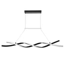 Moderna lustra, 24 W LED piekaramais gaismeklis ar tālvadības pulti, regulējams spilgtums un krāsu temperatūra 3000 K–6000 K, silikona plafons, piemērota virtuvei un ēdamistabai