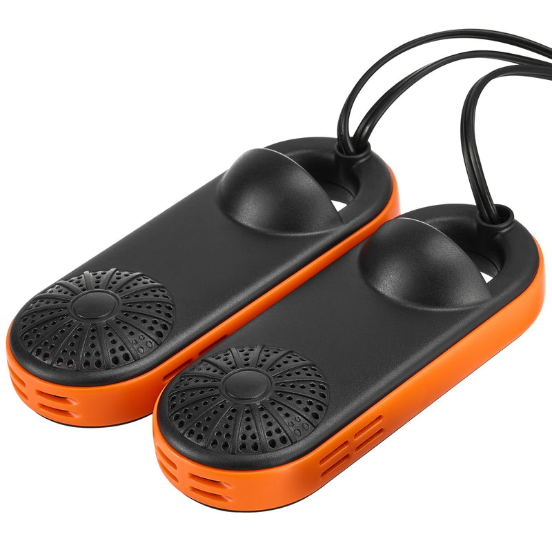 VEVOR pārnēsājamais apavu un zābaku žāvētājs – ātra un vienmērīga žāvēšana, melns & oranžs