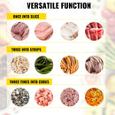 VEVOR elektriskā gaļas maļamā mašīna, 250 kg/h, 850W, 3,5 mm asmens, nerūsējošais tērauds, piemērota virtuvēm, veikaliem, jēra, liellopa un vistas gaļai, sarkana