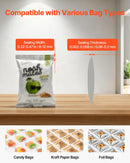 VEVOR nepārtrauktās aizzīmogošanas iekārta, automātiska lentes tipa siltuma blīvēšanas mašīna ar digitālu temperatūras kontroli un automātisku izslēgšanos, 8–12 mm blīvējuma platums, plastmasas maisiņiem 0,06–0,2 mm biezumā