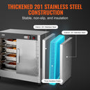 VEVOR 4 līmeņu pārtikas sildītājs ar ūdens tvertni