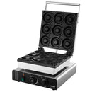 VEVOR elektriskā virtuļu cepšanas iekārta, 2000 W, komerciāla, ar nelīpošu virsmu, 9 virtuļiem, dubultā sildīšana, 50-300°C, piemērota restorāniem un mājas lietošanai