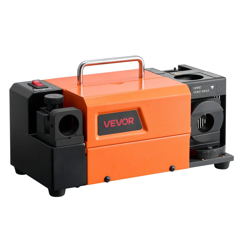 VEVOR urbju asināmais MR-13D, profesionāla 3–13 mm urbju slīpmašīna ar regulējamu atbrīvojuma leņķi, priekšējo griezējmalu un 95°–135° smailes leņķi, 4600 apgr./min pārasinātājs ar 11 patronām un CBN slīpripu
