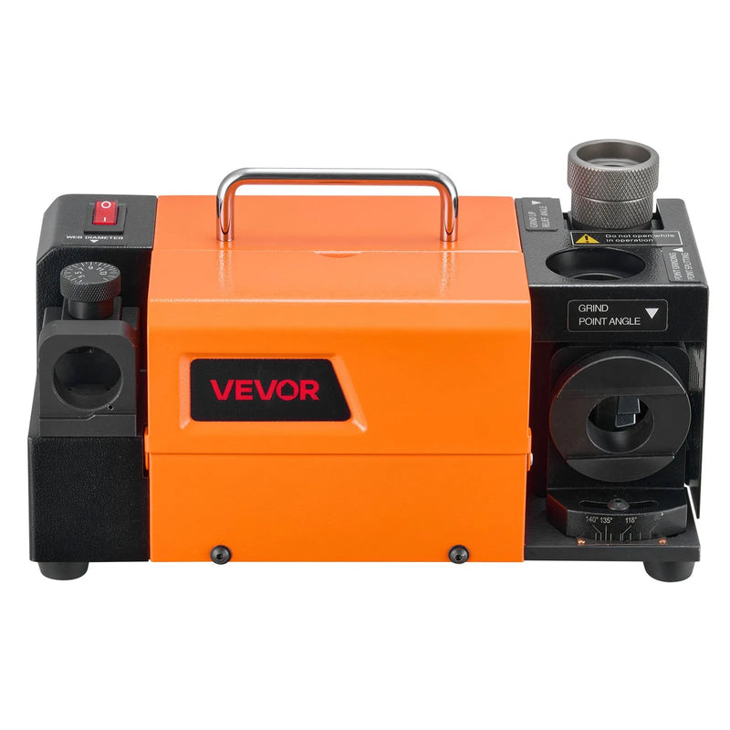 VEVOR urbju asināmais MR-13D, profesionāla 3–13 mm urbju slīpmašīna ar regulējamu atbrīvojuma leņķi, priekšējo griezējmalu un 95°–135° smailes leņķi, 4600 apgr./min pārasinātājs ar 11 patronām un CBN slīpripu