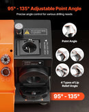 VEVOR urbju asināmais MR-13B, 3–15 mm urbju asināšanas iekārta ar regulējamu atbrīvojuma leņķi un 95°–135° smailes leņķi, 4600 apgr./min augstas veiktspējas pārasinātājs ar 13 patronām, CBN un SDC slīpripām