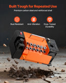 VEVOR urbju asināmais MR-13B, 3–15 mm urbju asināšanas iekārta ar regulējamu atbrīvojuma leņķi un 95°–135° smailes leņķi, 4600 apgr./min augstas veiktspējas pārasinātājs ar 13 patronām, CBN un SDC slīpripām