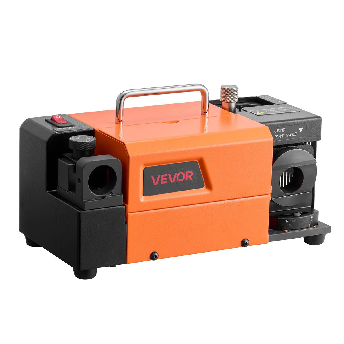 VEVOR Drill Sharpener MR-13A, 3–15 mm Drill Grinding Machine with Adjustable 95°–135° Point Angle, 4600 RPM High-Performance Sharpening Machine with 13 Chucks and CBN Grinding Wheels for Workshops and Garages