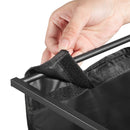 4 nodalījumu veļas šķirotājs, liels veļas grozs ar metāla rāmi un koka virsmu, brīvi stāvošs uzglabāšanas organizators ar izvelkamiem 600D oksforda auduma maisiem netīrajai veļai, piemērots vannasistabai