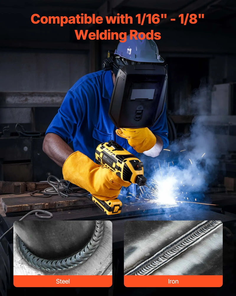 VEVOR Pārnēsājama Rokas Metināšanas Mašīna 20-120A ar 5 Līmeņu Strāvas Regulēšanu