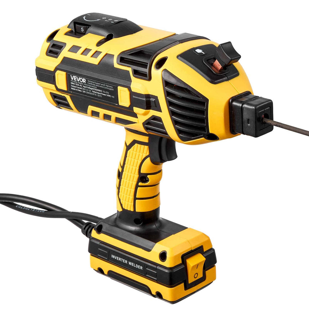 VEVOR Portable Handheld Welding Machine 20–120 A with 5-Level Current Control