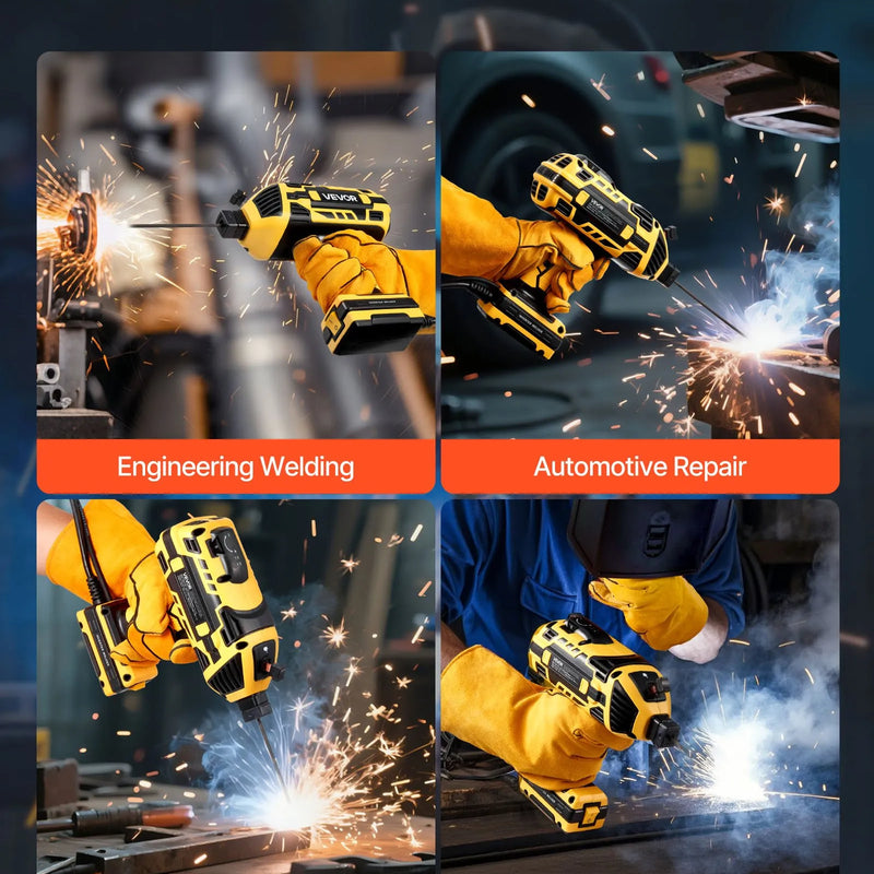 VEVOR Pārnēsājams Rokas Metināšanas Aparāts 20-140A ar 5 Līmeņu Strāvas Regulēšanu