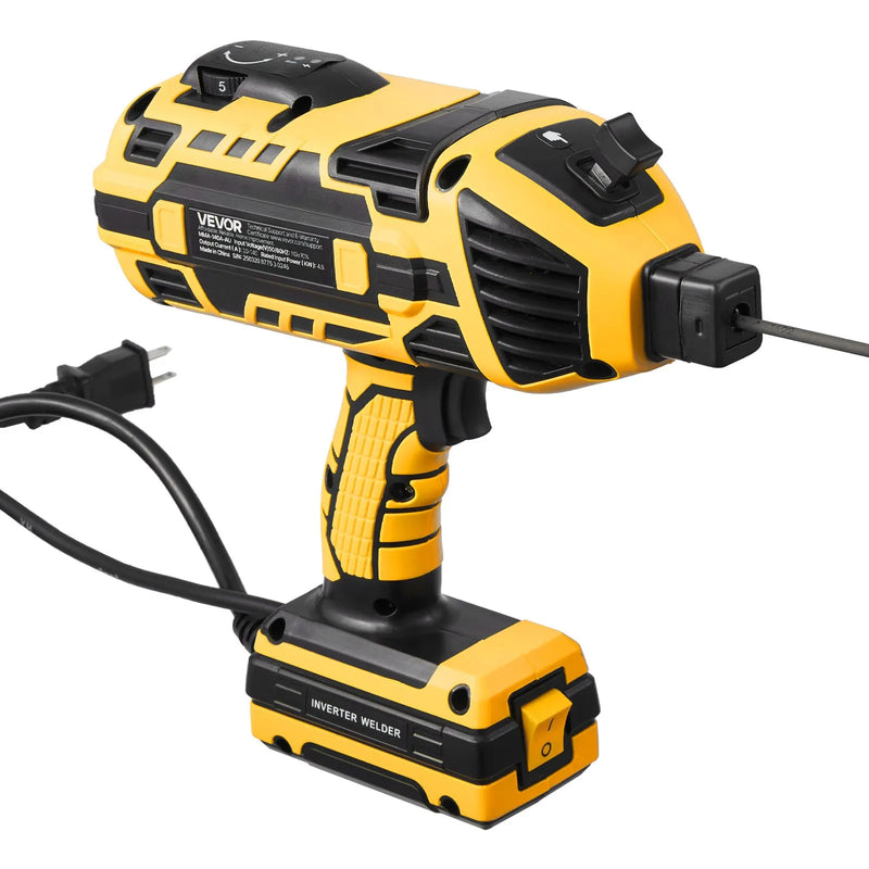 VEVOR Pārnēsājams Rokas Metināšanas Aparāts 20-140A ar 5 Līmeņu Strāvas Regulēšanu