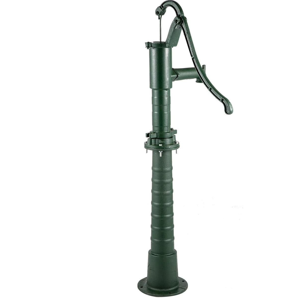 VEVOR Hand Well Water Pump with Cast Iron Stand, Pump Dimensions 40 × 23.9 × 131 cm, Stand Height 66 cm with Pre-drilled 12.7 mm Mounting Holes, Easy Installation, Suitable for Yard, Garden and Farm Watering, Green