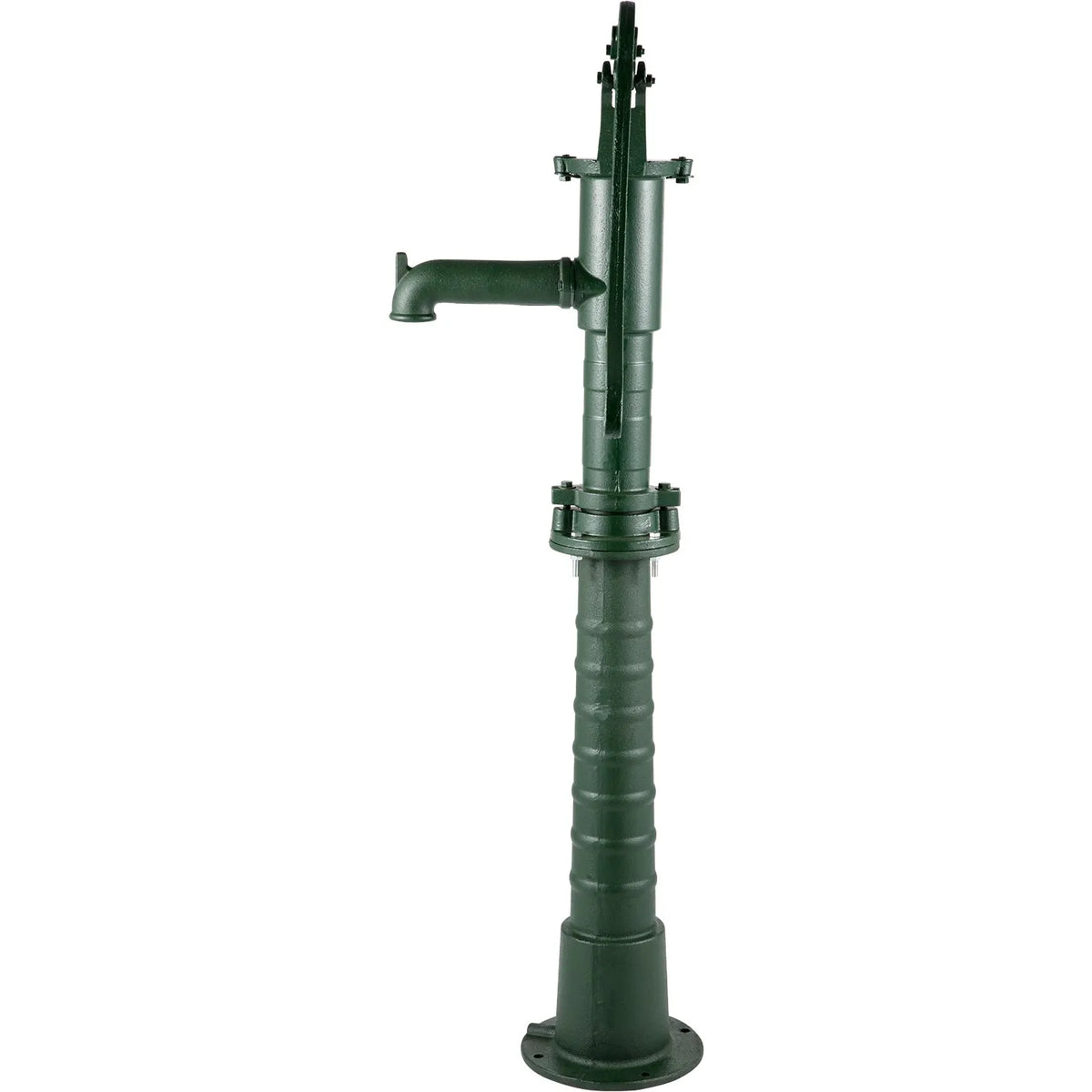 VEVOR Hand Well Water Pump with Cast Iron Stand, Pump Dimensions 40 × 23.9 × 131 cm, Stand Height 66 cm with Pre-drilled 12.7 mm Mounting Holes, Easy Installation, Suitable for Yard, Garden and Farm Watering, Green