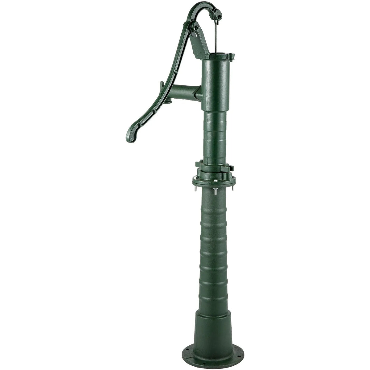 VEVOR Hand Well Water Pump with Cast Iron Stand, Pump Dimensions 40 × 23.9 × 131 cm, Stand Height 66 cm with Pre-drilled 12.7 mm Mounting Holes, Easy Installation, Suitable for Yard, Garden and Farm Watering, Green