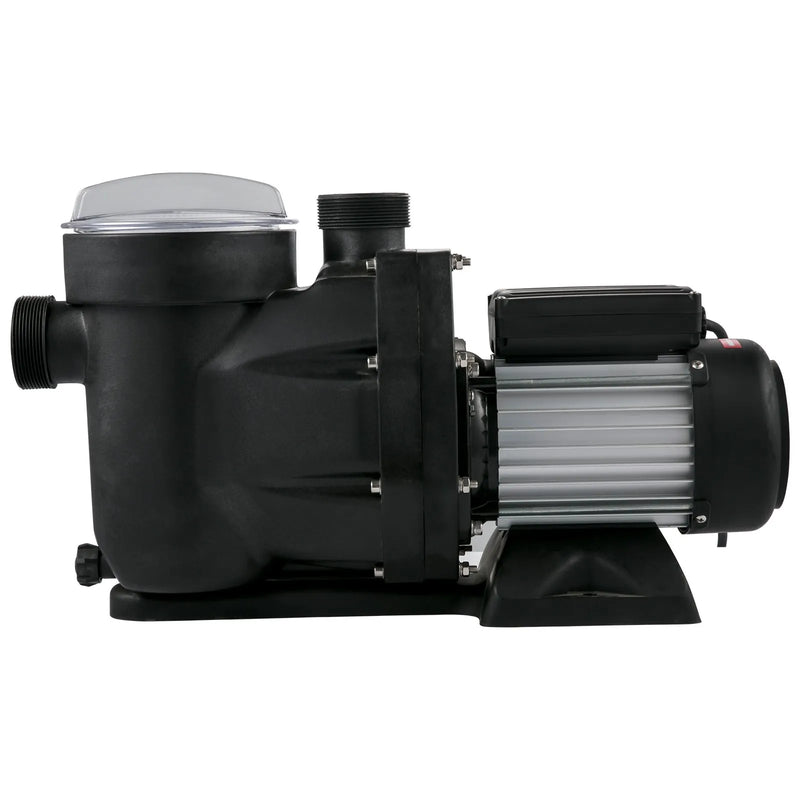 VEVOR baseina sūknis, 750 W, 19 200 l/h, baseina sūknis virszemes un iegremdētiem baseiniem ar filtra grozu, Ø50 mm ieplūdes/izplūdes pieslēgumi un 2 savienojuma šļūtenes, tīra baseina ūdens nodrošināšanai