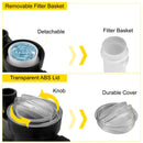 VEVOR baseina sūknis, 750 W, 19 200 l/h, baseina sūknis virszemes un iegremdētiem baseiniem ar filtra grozu, Ø50 mm ieplūdes/izplūdes pieslēgumi un 2 savienojuma šļūtenes, tīra baseina ūdens nodrošināšanai