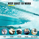 VEVOR baseina sūknis, 750 W, 19 200 l/h, baseina sūknis virszemes un iegremdētiem baseiniem ar filtra grozu, Ø50 mm ieplūdes/izplūdes pieslēgumi un 2 savienojuma šļūtenes, tīra baseina ūdens nodrošināšanai