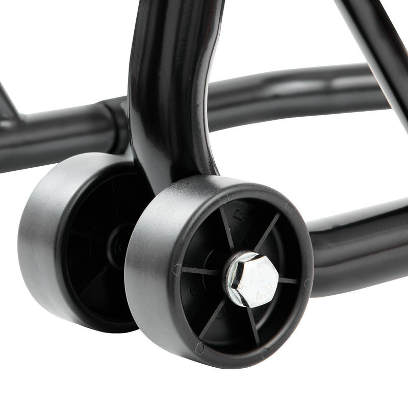 VEVOR motocikla aizmugurējā riteņa pacēlājs ar U un L veida dakšu, 390 kg, melns