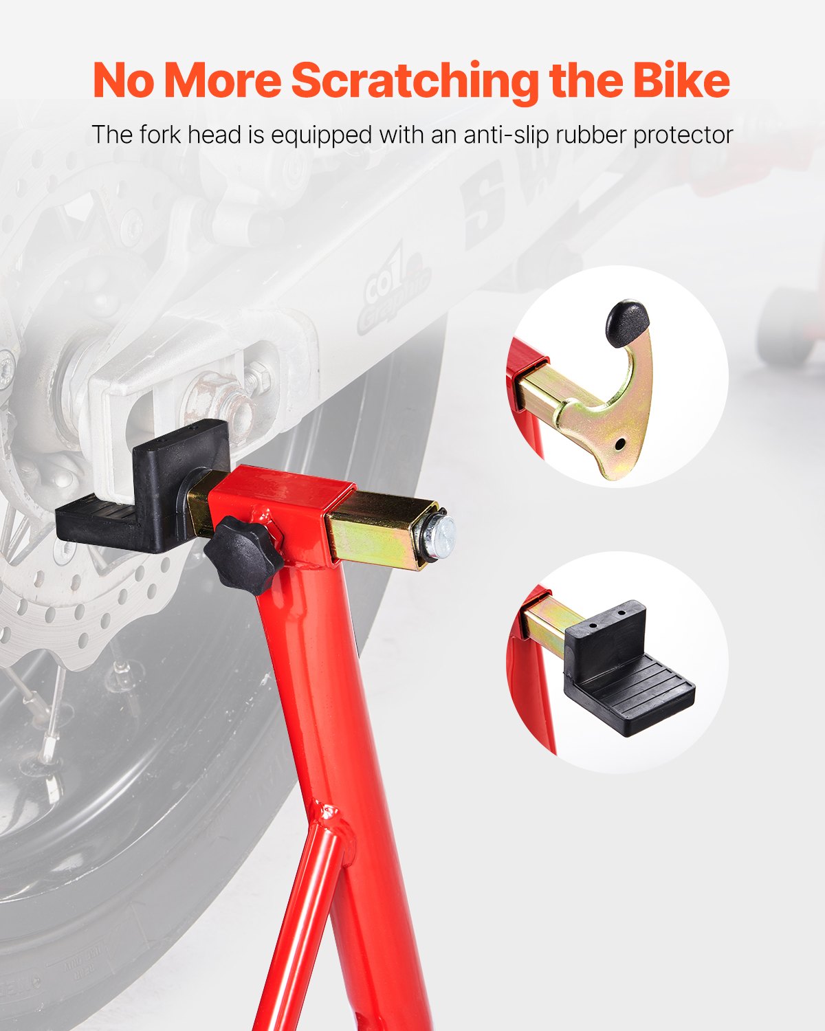 VEVOR Motorcycle Rear Lift 385 kg, Red