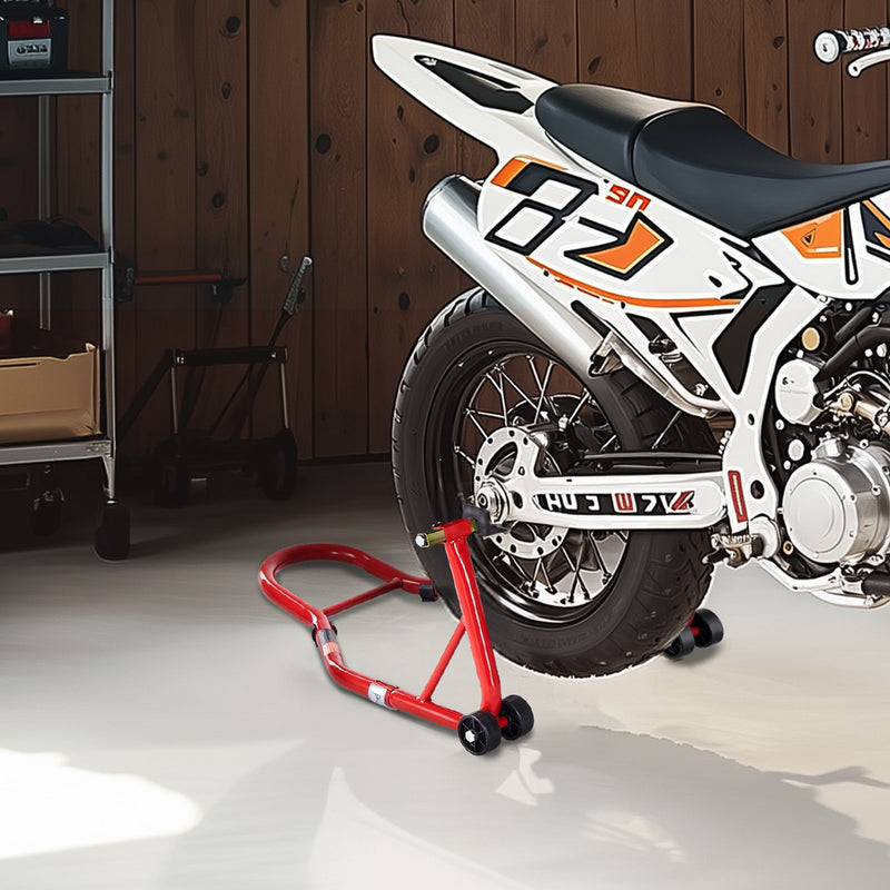 VEVOR motocikla aizmugurējais pacēlājs 385 kg, sarkans