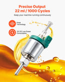 Dīzeļsildītāja degvielas sūknis 12 V, alumīnija dozēšanas sūknis ar 22 ml padevi, piemērots 2 kW, 5 kW un 8 kW dīzeļsildītājiem, klusa darbība ar impulsu tehnoloģiju