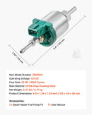 Dīzeļsildītāja degvielas sūknis 12 V, alumīnija dozēšanas sūknis ar 22 ml padevi, piemērots 2 kW, 5 kW un 8 kW dīzeļsildītājiem, klusa darbība ar impulsu tehnoloģiju