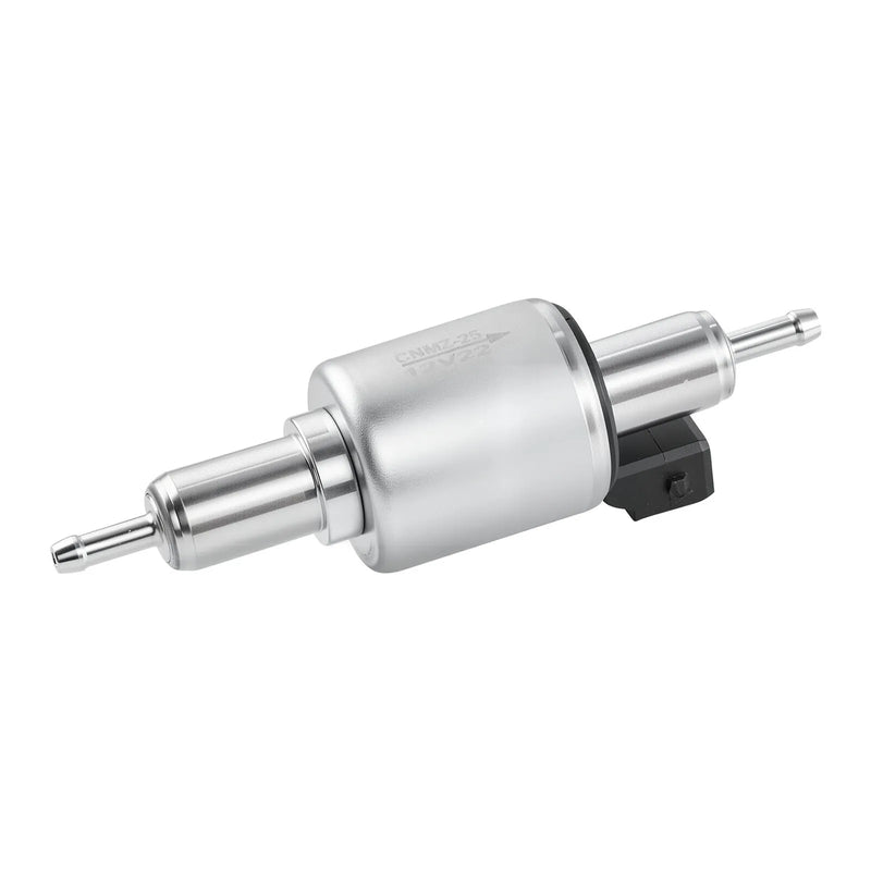 Dīzeļsildītāja degvielas sūknis 12/24 V, automašīnas gaisa sildītāja dozēšanas sūknis ar 22–32 ml padevi, piemērots 2 kW, 5 kW un 8 kW dīzeļsildītājiem, klusas darbības dizains ar impulsu tehnoloģiju