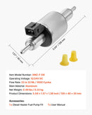 Dīzeļsildītāja degvielas sūknis 12/24 V, automašīnas gaisa sildītāja dozēšanas sūknis ar 22-32 ml padevi, piemērots 2 kW, 5 kW un 8 kW dīzeļsildītājiem, klusas darbības dizains ar impulsu tehnoloģiju