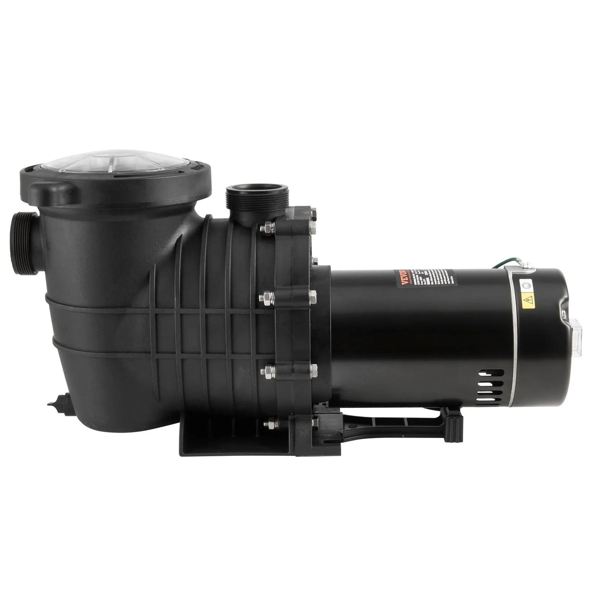 VEVOR Above Ground Pool Pump, 1118 W, Single Speed Mode, Maximum Flow 378 l/min, 220 V, 2850 RPM, Maximum Head 15 m, with Filter Basket, Suitable for Above Ground Pools, Hot Tubs and Spas, UL Certified