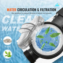 VEVOR virszemes baseina sūknis, 1118 W, vienas ātruma režīms, maksimālā plūsma 378 l/min, 220 V, 2850 apgr./min, maksimālais pacēlums 15 m, ar filtra grozu, piemērots virszemes baseiniem, burbuļvannām un SPA, UL sertificēts