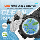 VEVOR virszemes baseina sūknis, 1864 W, viena ātruma režīms, maksimālā plūsma 454 l/min, 220 V, 2850 apgr./min, maksimālais pacēlums 16 m, ar filtra grozu, piemērots virszemes baseiniem, burbuļvannām un SPA, UL sertificēts