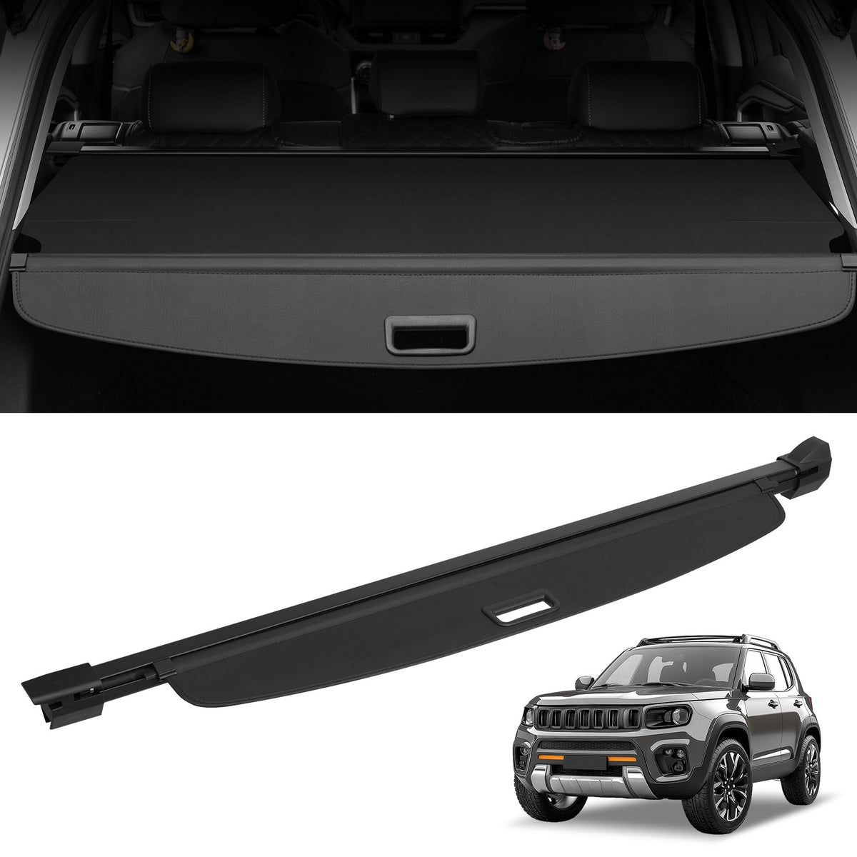 VEVOR Retractable Cargo Cover for Jeep Grand Cherokee 2nd Row 2022-2024 OEM Design