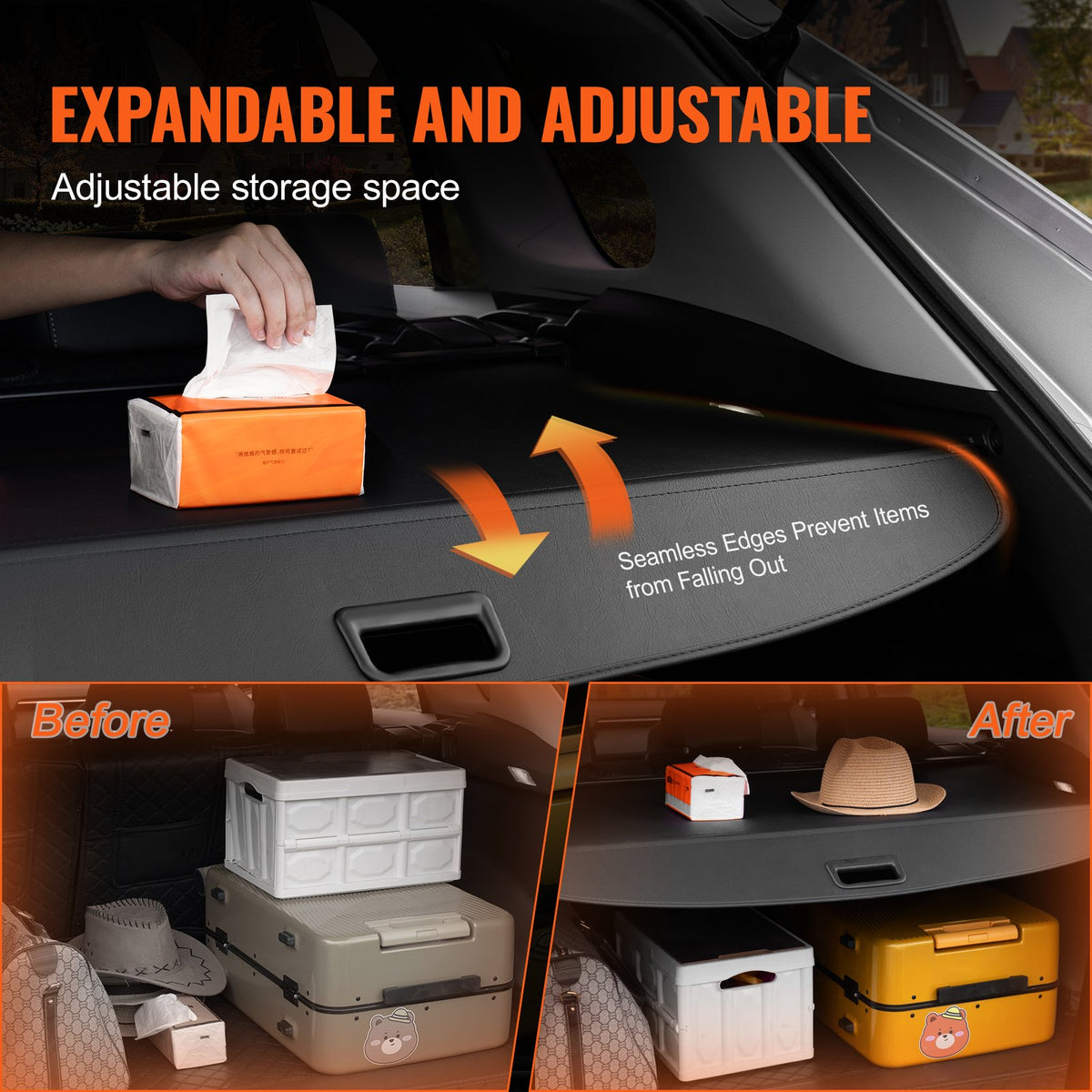 VEVOR Retractable Tonneau Cover for Toyota RAV4 (2019–2024) – Enhanced Model