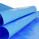 VEVOR ovāls baseina ieliktnis 375 × 732 cm UniBead sistēma 120 cm sienas augstumam, augstas kvalitātes vinils ar noplūdes remonta ielāpiem, paredzēts virszemes baseiniem ar tērauda sienām, zils