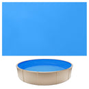 VEVOR apaļš baseina ieliktnis Ø365,7 cm pārlaiduma tipa 90 cm sienas augstumam, augstas kvalitātes vinils ar noplūdes remonta ielāpiem, paredzēts virszemes baseiniem ar tērauda sienām, zils