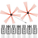 VEVOR Dūmvadu tīrīšanas komplekts - 8 m, elastīgas stieņi, piemērots dūmvada un dūmvada cauruļu tīrīšanai