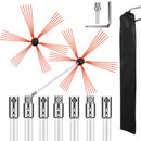 VEVOR Dūmvadu tīrīšanas komplekts - 8 m, elastīgas stieņi, piemērots dūmvada un dūmvada cauruļu tīrīšanai