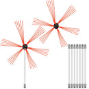 VEVOR Dūmvadu tīrīšanas komplekts - 8 m, elastīgas stieņi, piemērots dūmvada un dūmvada cauruļu tīrīšanai