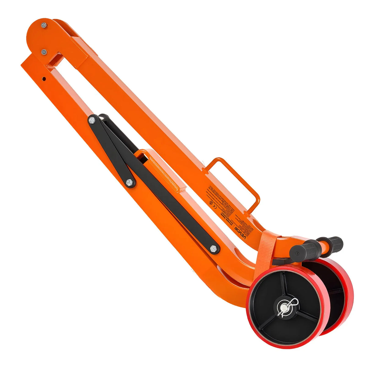 VEVOR Magnetic Manhole Cover Lifter with Wheels 600 kg, Steel Trolley with N42 Neodymium Magnet and Adjustable Handle for Manhole Cover Lifting