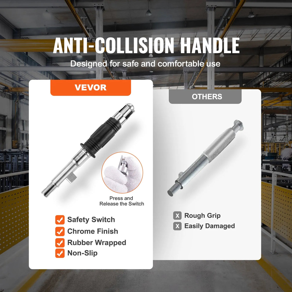 VEVOR Permanent Magnetic Lifter 1500 kg, Neodymium Lifting Magnet with Release Mechanism, Magnetic Lifter for Crane and Hoist Steel Blocks and Plates