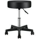 VEVOR regulējama grozāma taburete ar riteņiem, īpaši biezu sēdekļa spilvenu un 181,4 kg slodzi, salonam, bāram, birojam, tetovēšanai un masāžai, melna