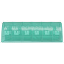 VEVOR pārnēsājama augu siltumnīca 6,1 x 3 x 2,1 m ar cinkota tērauda stīpām, 3 augšējām sijām, 4 diagonāliem stabiem, 2 durvīm ar rāvējslēdzēju un 12 saliekamiem logiem, zaļā krāsā.