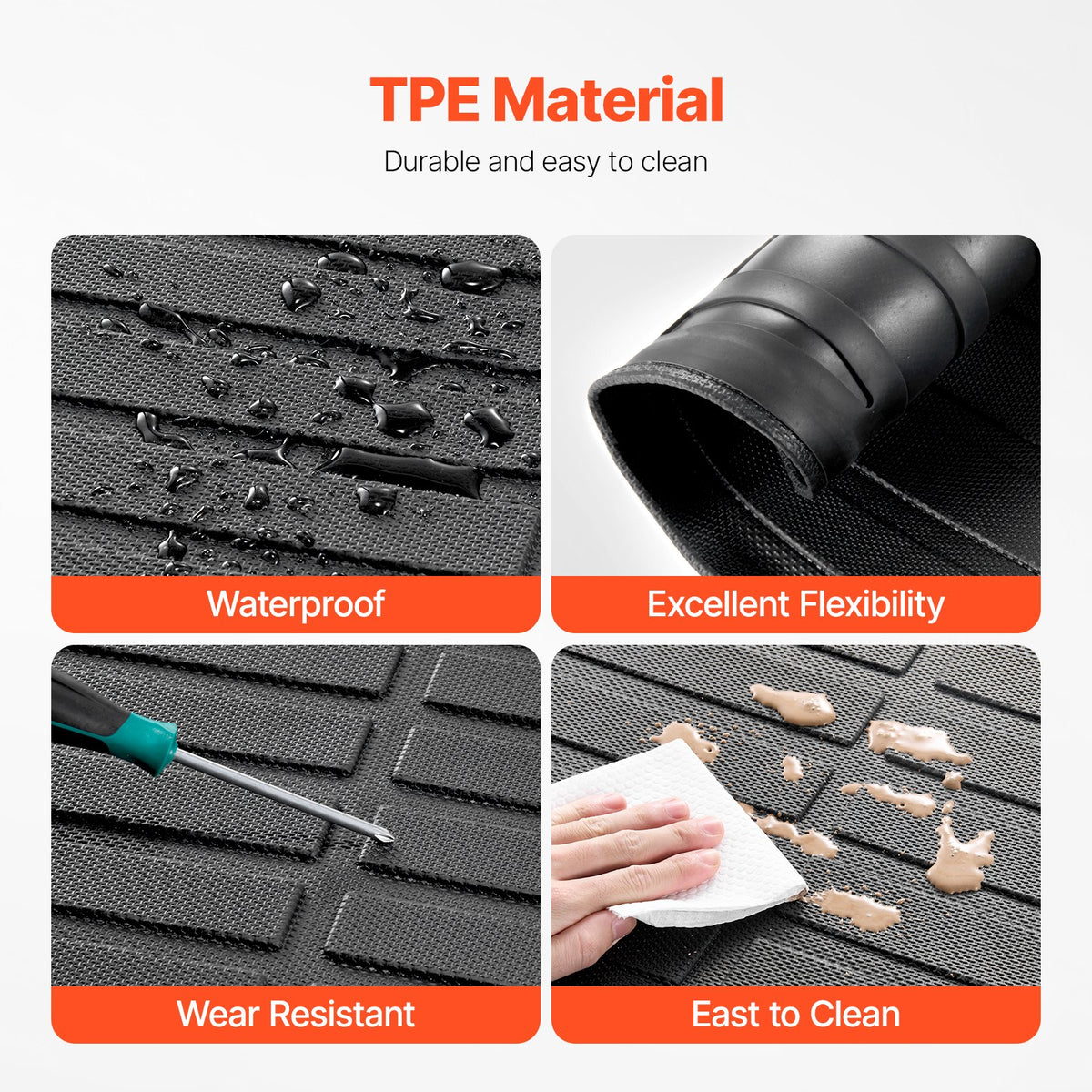 VEVOR TPE Boot Mat for Tesla Model Y 2020–2024 SUV