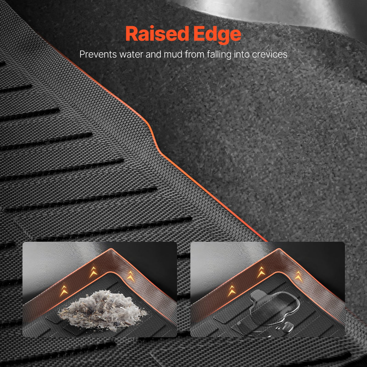 VEVOR TPE Boot Mat for Tesla Model Y 2020–2024 SUV