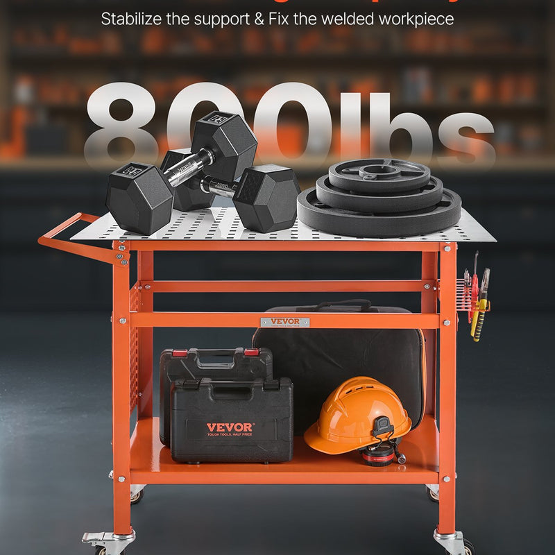 VEVOR metināšanas galds 1020 x 610 mm - metināšanas darba virsma ar statisko kravnesību līdz 363 kg