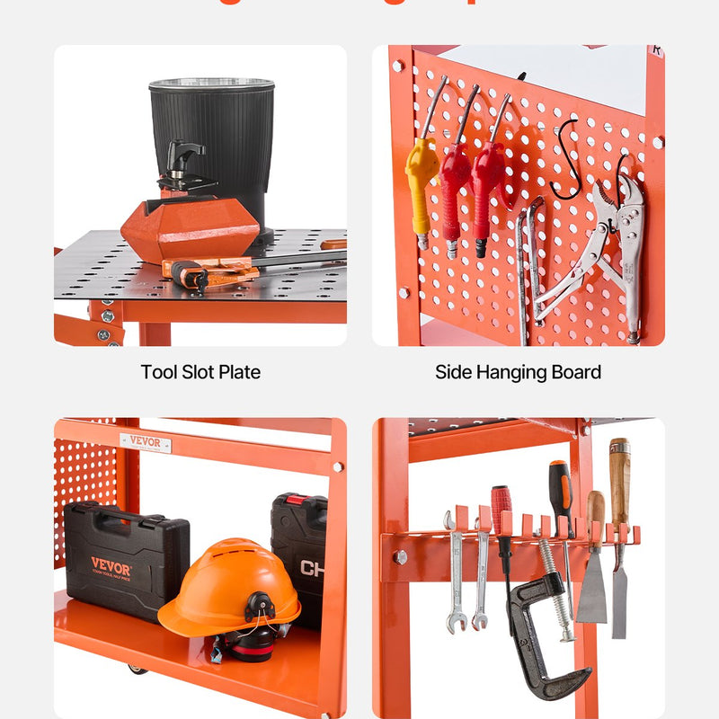 VEVOR metināšanas galds 1020 x 610 mm - metināšanas darba virsma ar statisko kravnesību līdz 363 kg